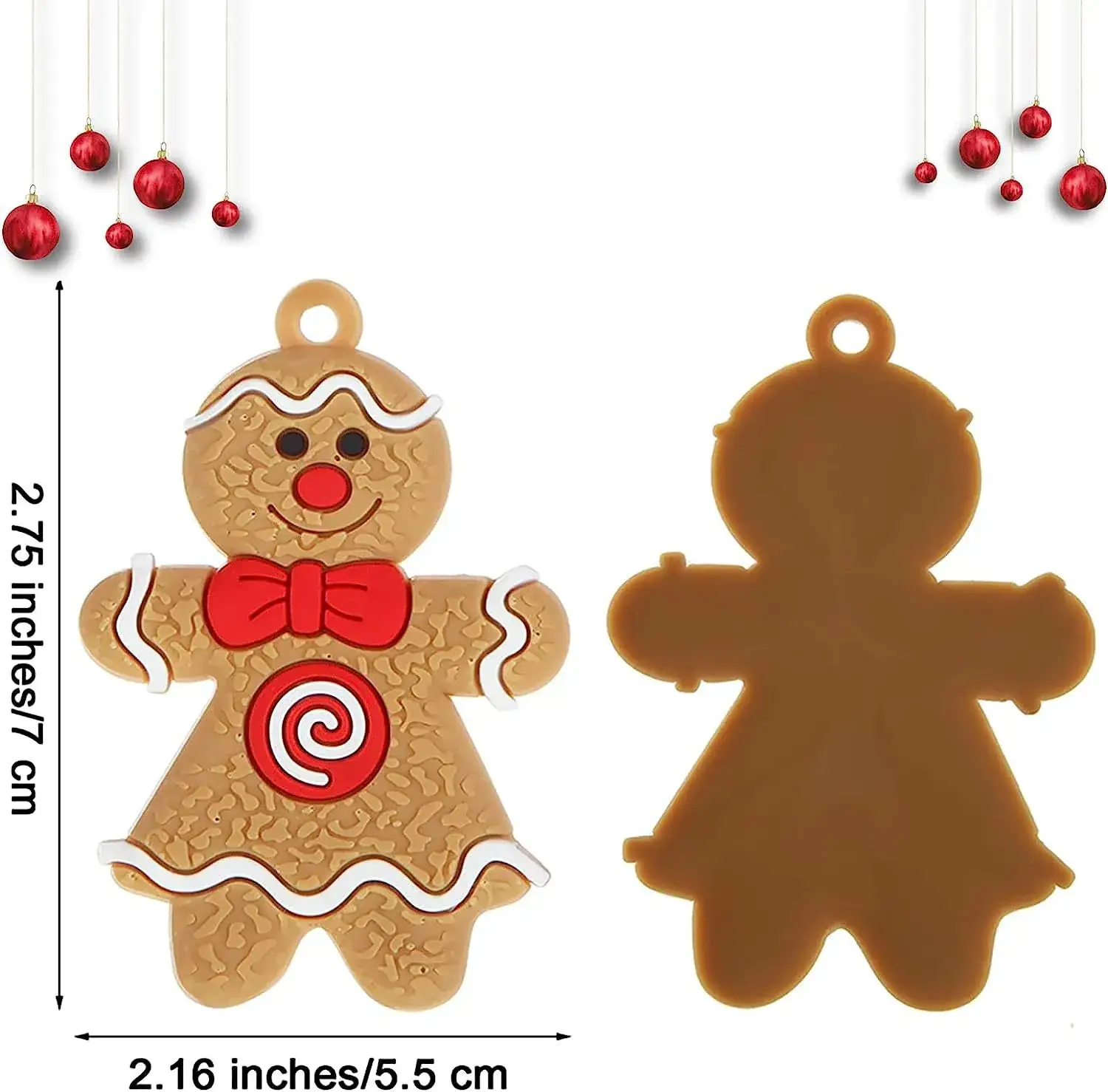 Cross-Country Christmas Decorations PVC Gingerbread Men — feature 3