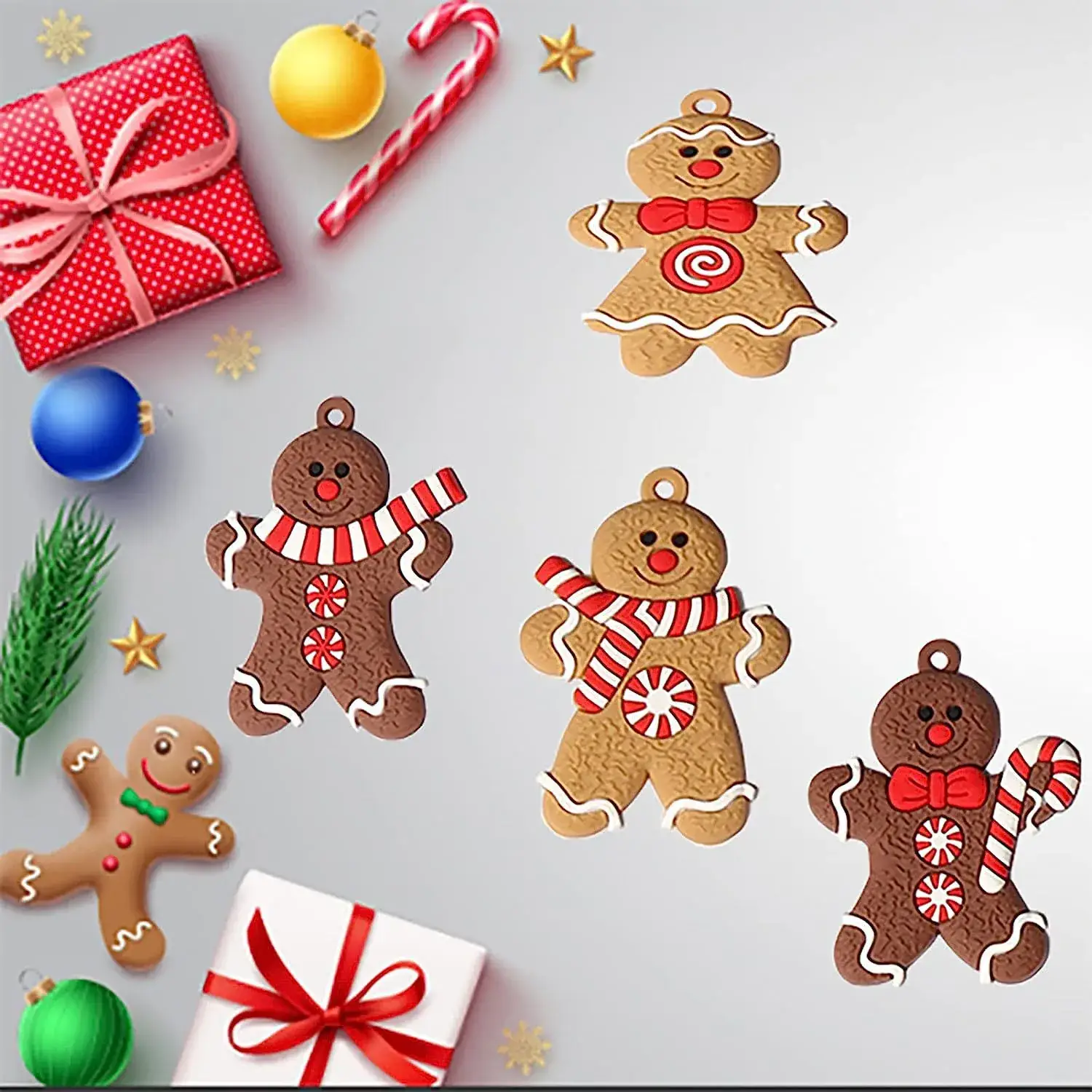 Cross-Country Christmas Decorations PVC Gingerbread Men — feature 9