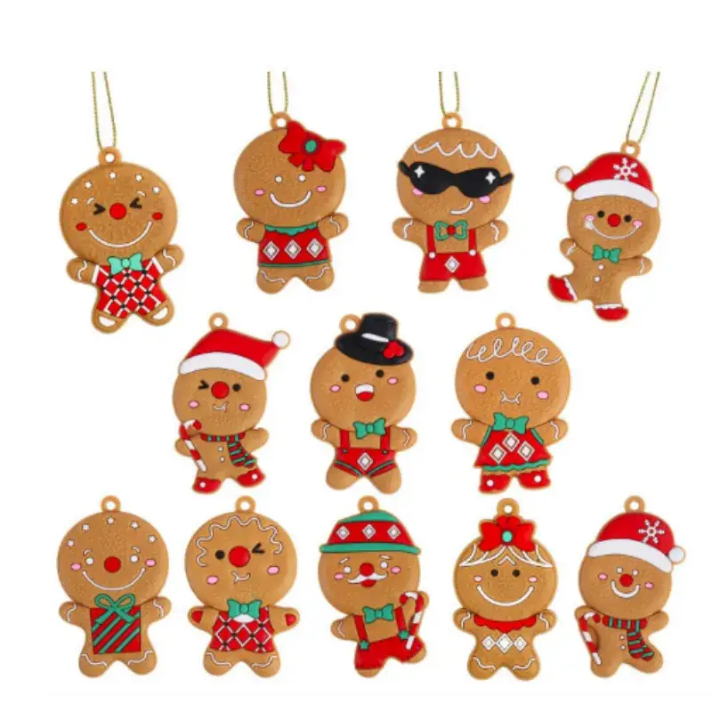 Cross-Country Christmas Decorations PVC Gingerbread Men - Image 15
