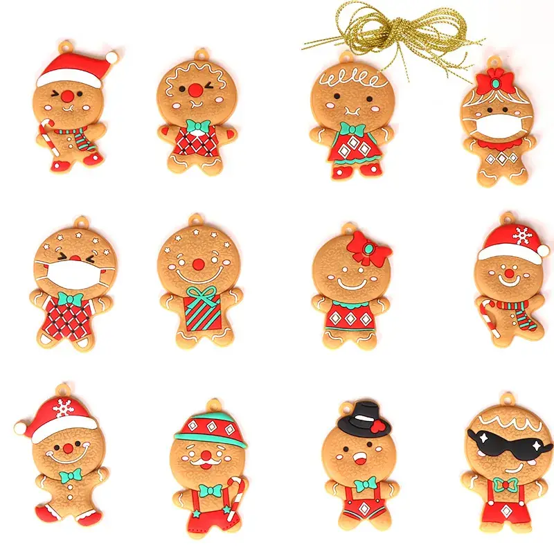 Cross-Country Christmas Decorations PVC Gingerbread Men - Image 16