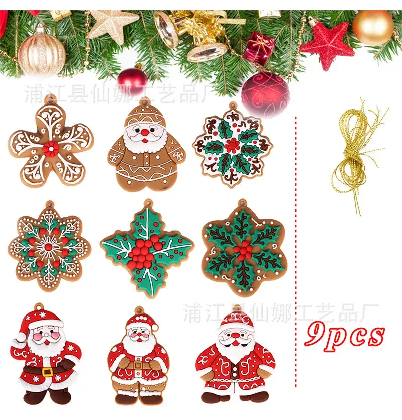 Cross-Country Christmas Decorations PVC Gingerbread Men - Image 19
