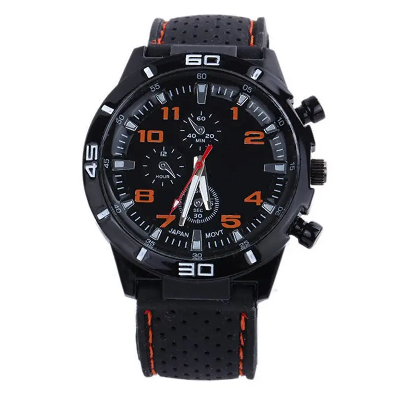 Watch Men's Fashion GT Sports Personality Car Strap Silicone Watch Men's Student Watch Foreign Trade Explosions Wholesale