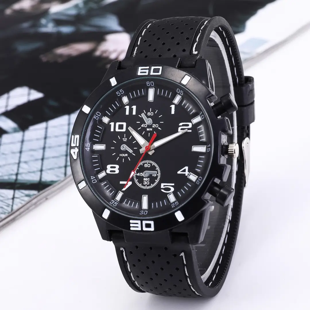 Watch Men's Fashion GT Sports Personality Car Strap Silicone Watch Men's Student Watch Foreign Trade Explosions Wholesale — feature 1