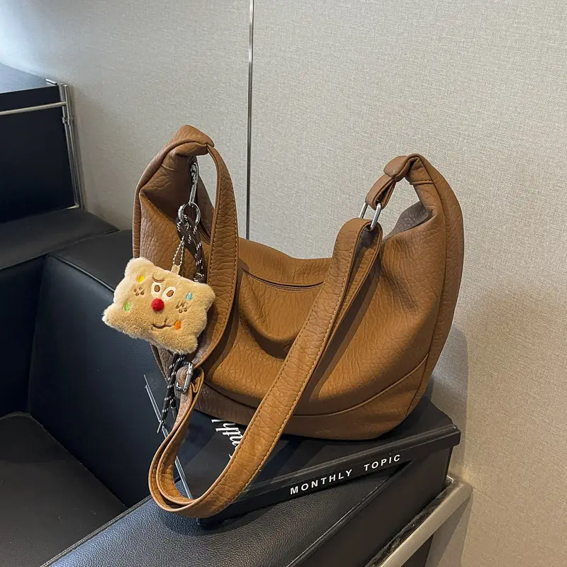 Women's 2024 Retro Tote Bag Shoulder Crossbody Korean Style - Image 2