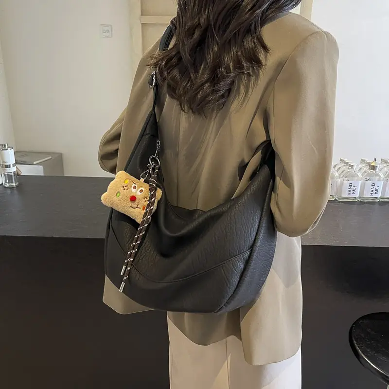 Women's 2024 Retro Tote Bag Shoulder Crossbody Korean Style - Image 3
