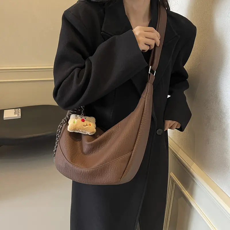 Women's 2024 Retro Tote Bag Shoulder Crossbody Korean Style - Image 5