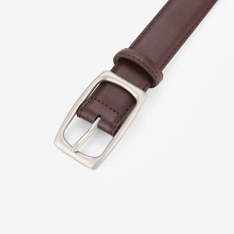 Genuine Leather Belt Women's Unisex Cowhide Belt Black - Image 11