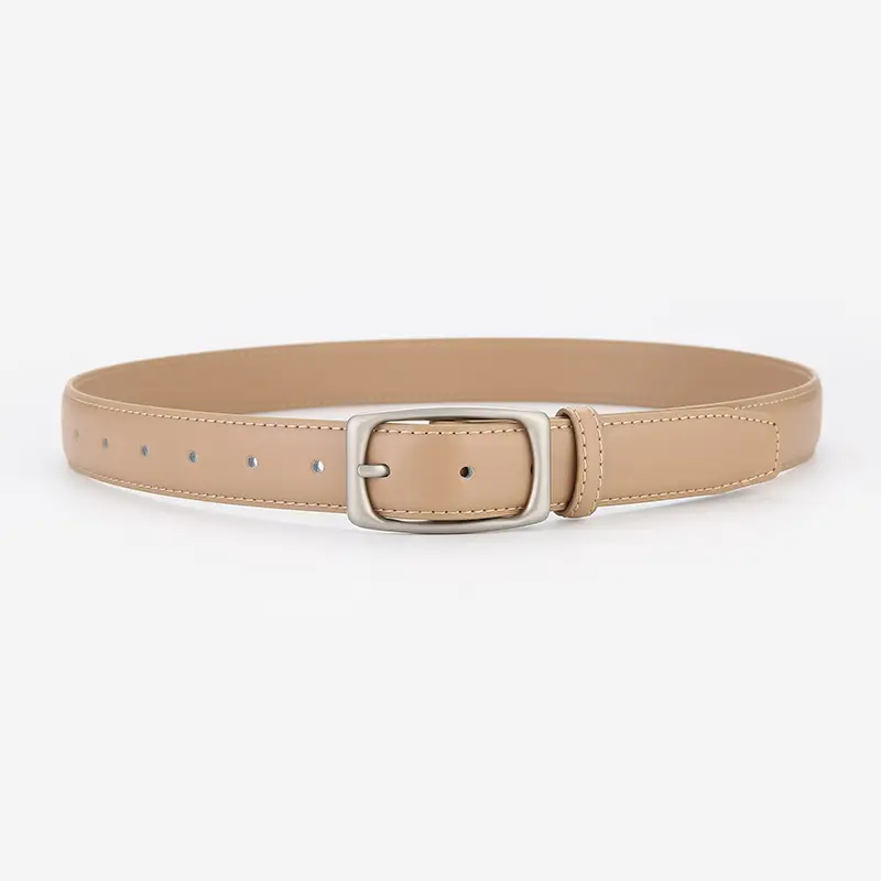 Genuine Leather Belt Women's Unisex Cowhide Belt Black - Image 7