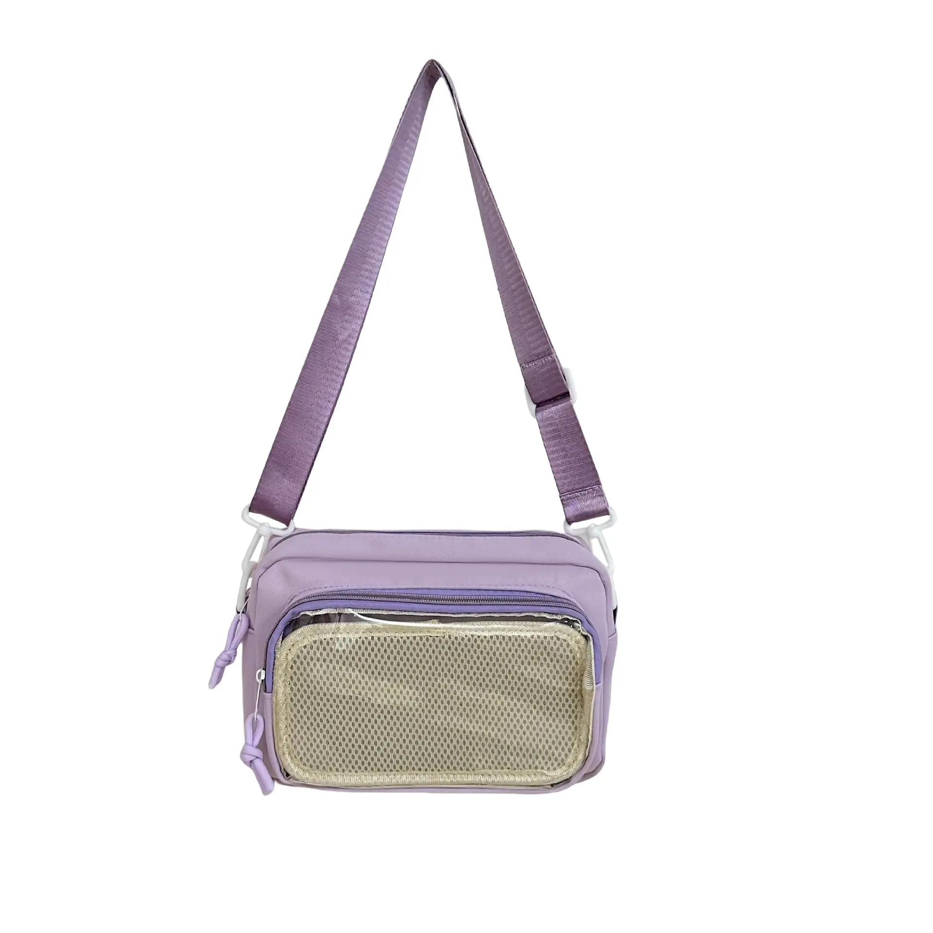 Pink Transparent Shoulder Crossbody Bag for Girls