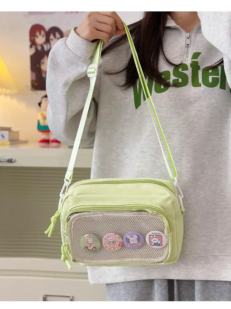 Pink Transparent Shoulder Crossbody Bag for Girls — feature 13