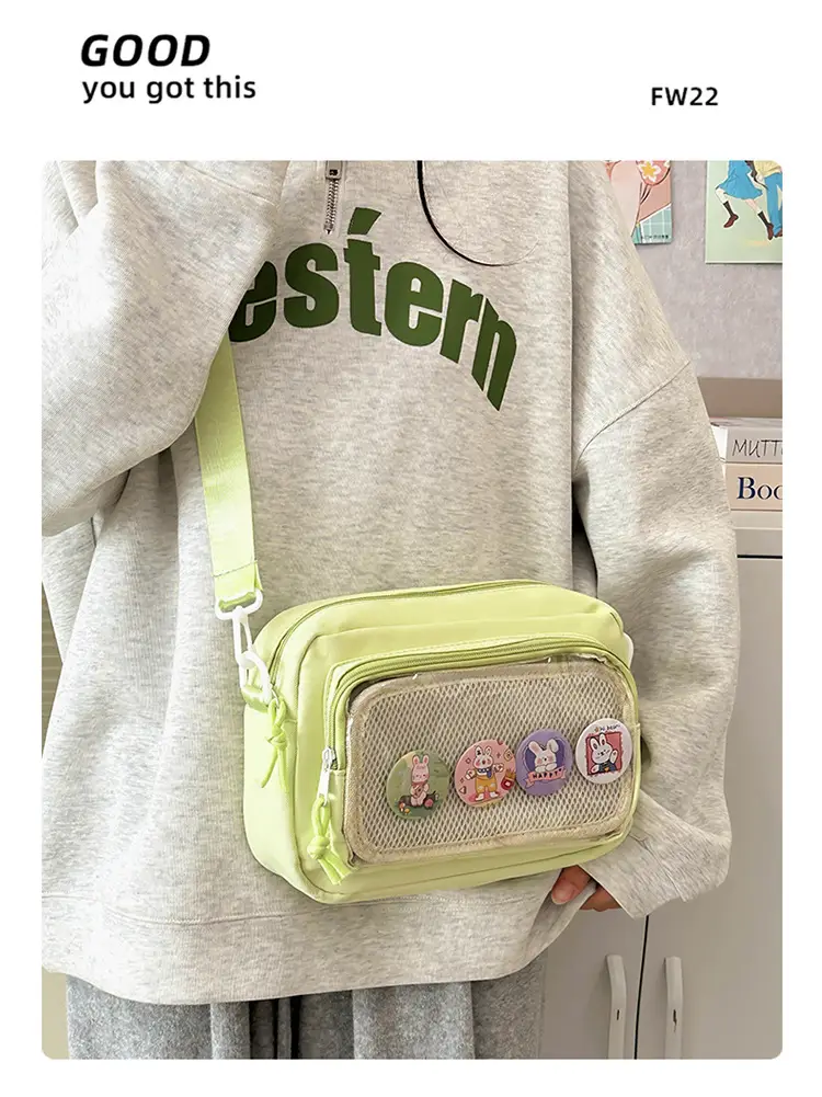 Pink Transparent Shoulder Crossbody Bag for Girls — feature 15