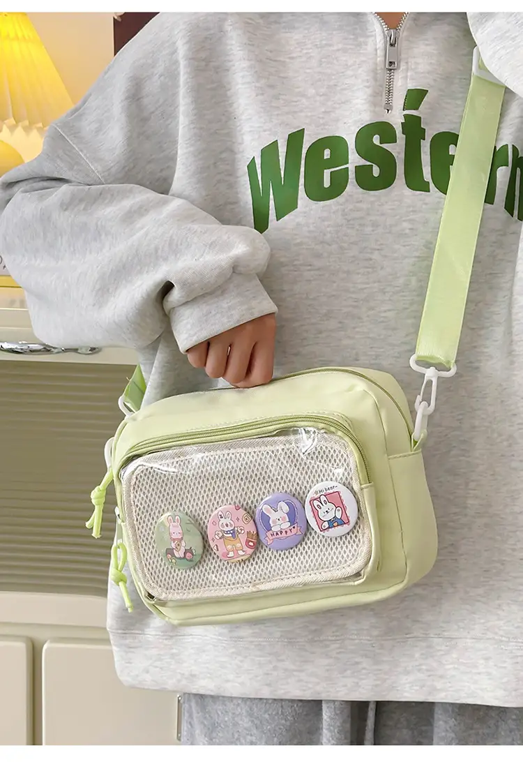 Pink Transparent Shoulder Crossbody Bag for Girls — feature 16