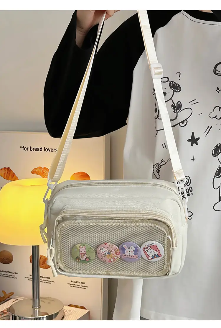 Pink Transparent Shoulder Crossbody Bag for Girls — feature 18