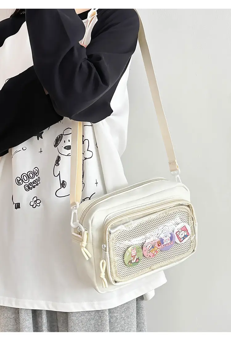 Pink Transparent Shoulder Crossbody Bag for Girls — feature 19