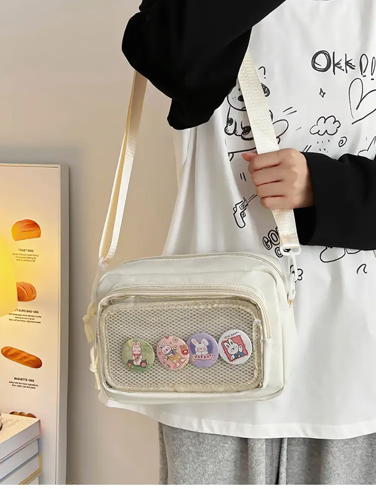 Pink Transparent Shoulder Crossbody Bag for Girls — feature 20