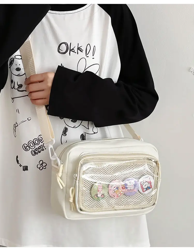 Pink Transparent Shoulder Crossbody Bag for Girls — feature 21