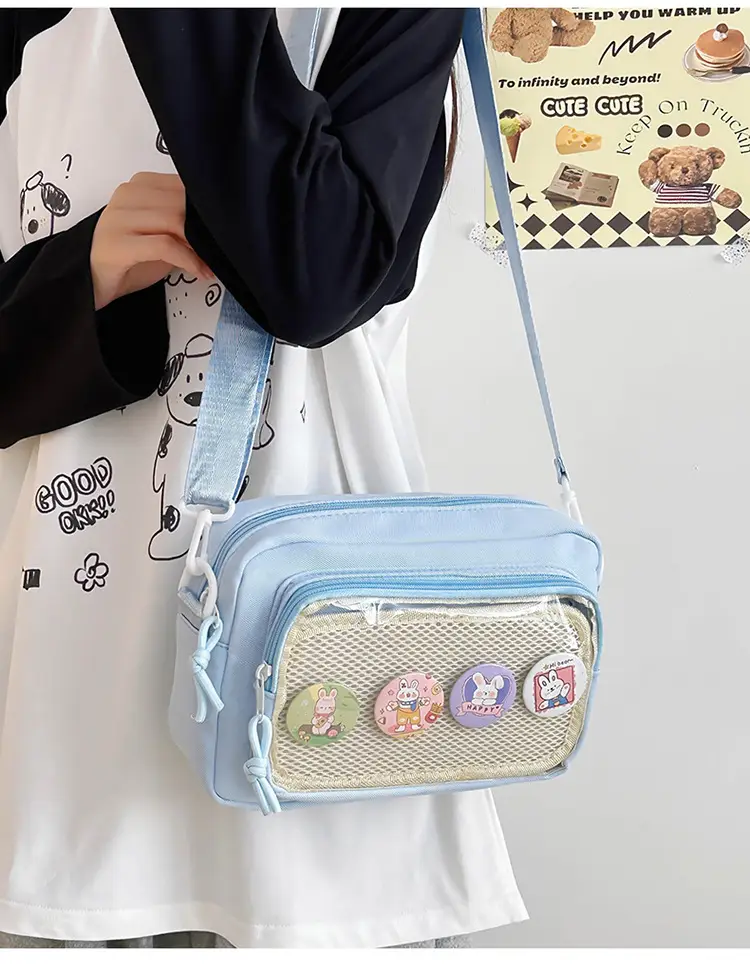 Pink Transparent Shoulder Crossbody Bag for Girls — feature 24