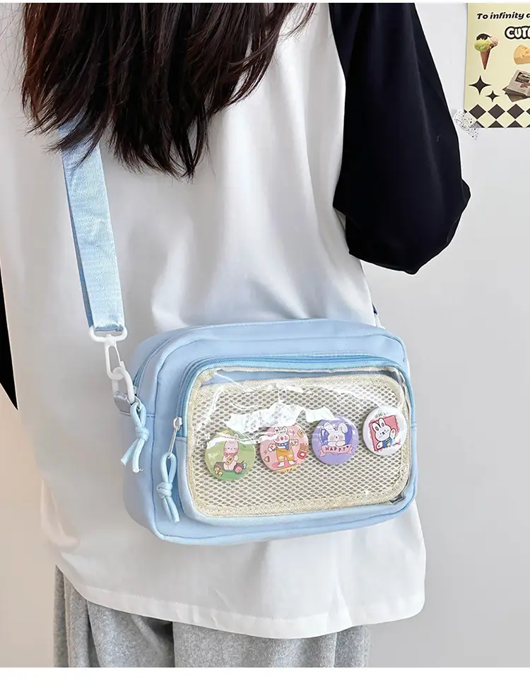 Pink Transparent Shoulder Crossbody Bag for Girls — feature 27