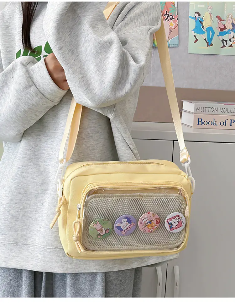 Pink Transparent Shoulder Crossbody Bag for Girls — feature 29