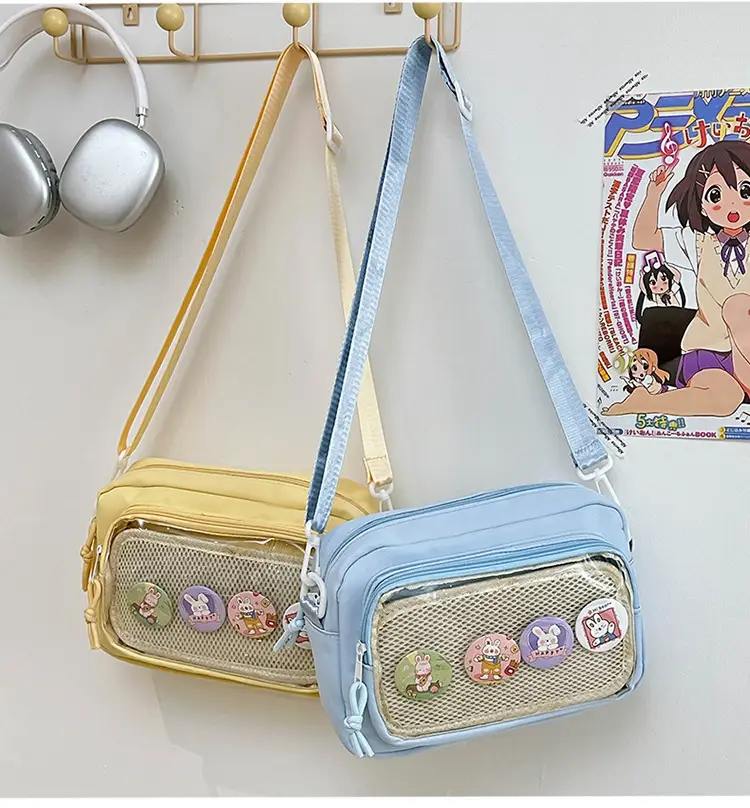 Pink Transparent Shoulder Crossbody Bag for Girls — feature 33