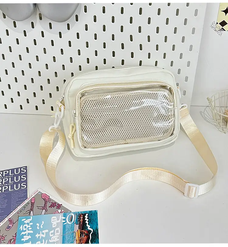 Pink Transparent Shoulder Crossbody Bag for Girls — feature 37