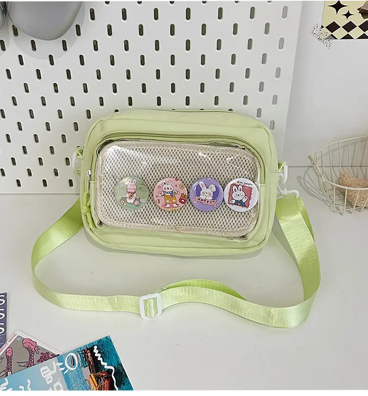 Pink Transparent Shoulder Crossbody Bag for Girls — feature 39