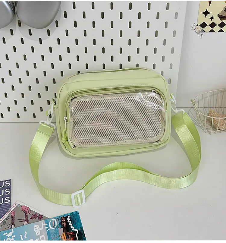 Pink Transparent Shoulder Crossbody Bag for Girls — feature 40