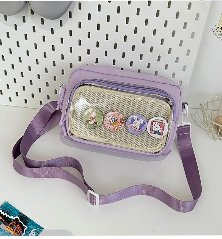 Pink Transparent Shoulder Crossbody Bag for Girls — feature 41