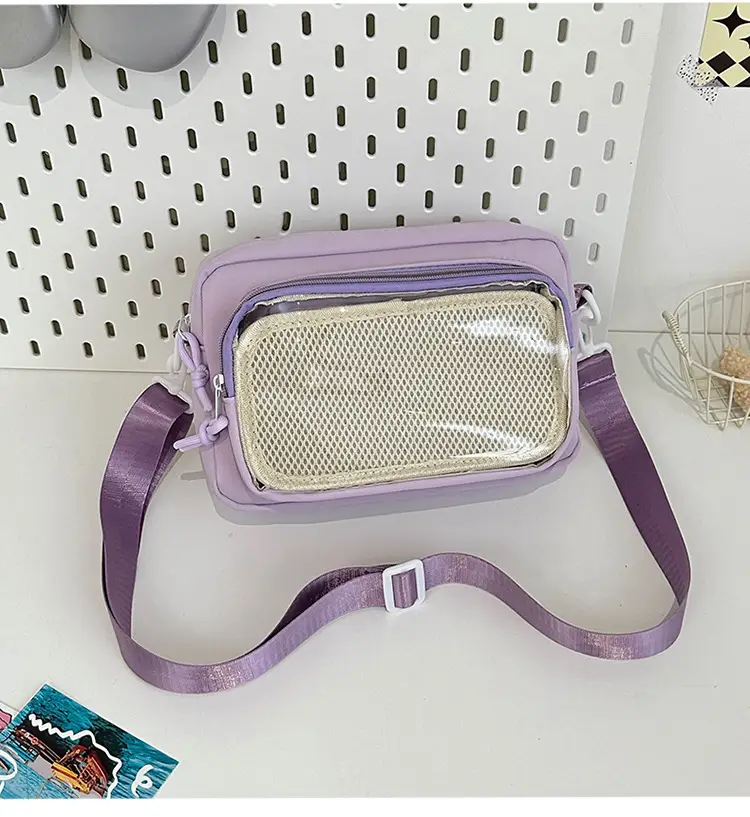 Pink Transparent Shoulder Crossbody Bag for Girls — feature 42