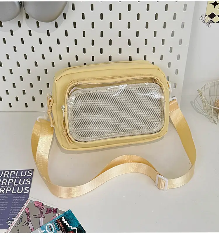 Pink Transparent Shoulder Crossbody Bag for Girls — feature 44