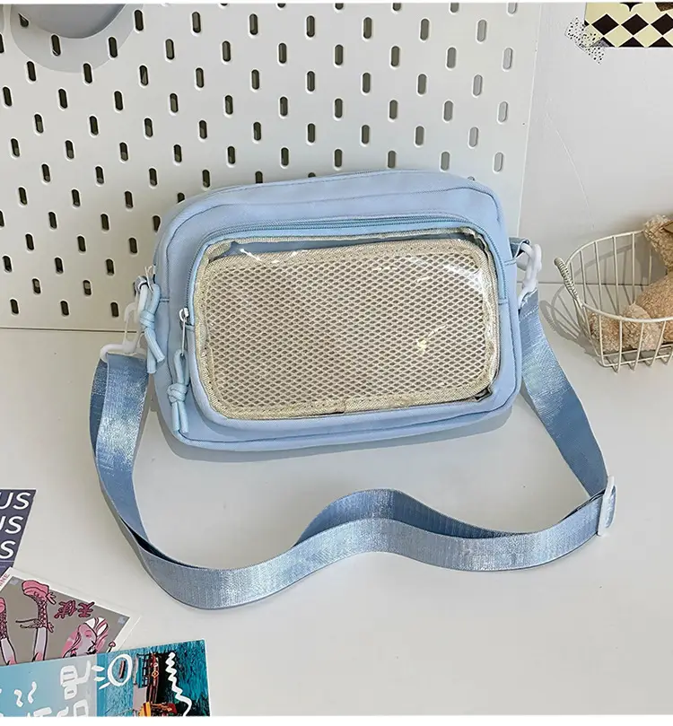 Pink Transparent Shoulder Crossbody Bag for Girls — feature 48