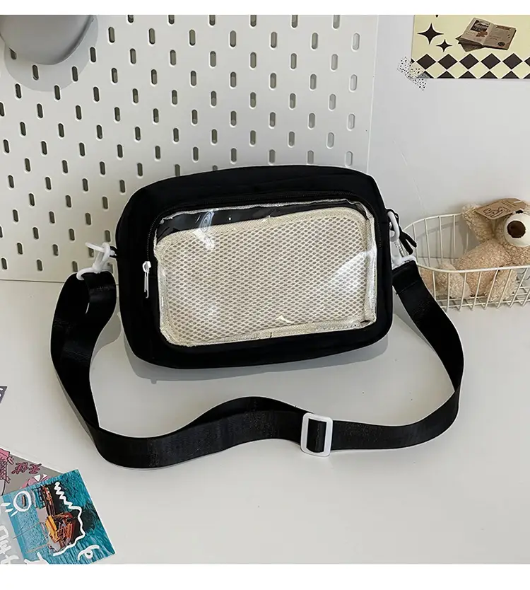 Pink Transparent Shoulder Crossbody Bag for Girls — feature 50