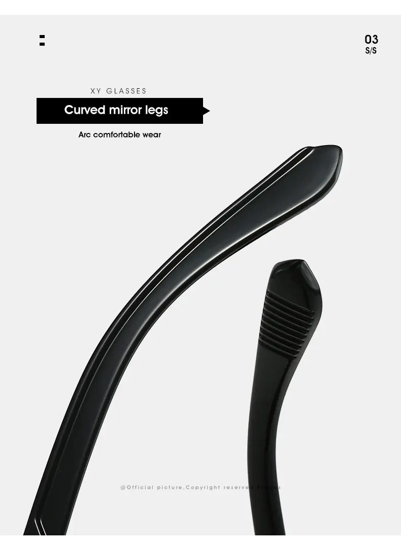 Men's Double Bridge Rice Nail Sunglasses Black — feature 30
