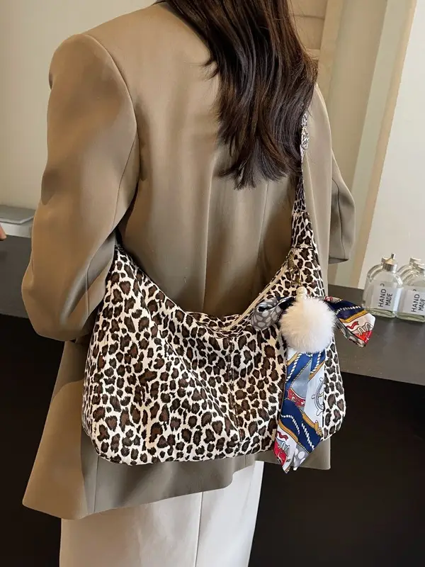 Leopard Print Crossbody Bag for Women 2024