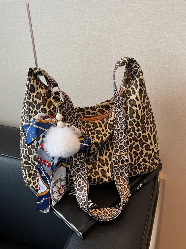 Leopard Print Crossbody Bag for Women 2024
