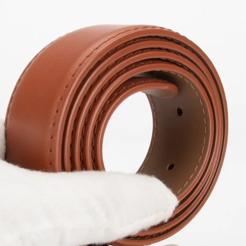 Women's Genuine Leather Belt焦褐色 Pin Buckle - Image 9