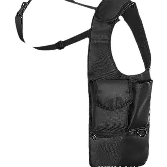 Hidden Underarm Shoulder Bag Black Single Travel Wallet