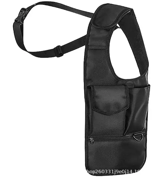 Hidden Underarm Shoulder Bag Black Single Travel Wallet — feature 5