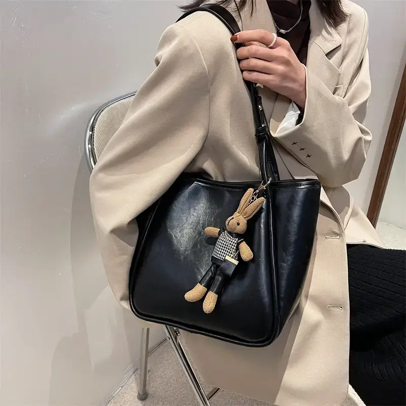Women's Vintage Brown Shoulder Bag Large Capacity All-Match