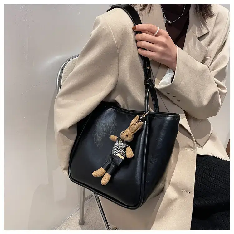 Women's Vintage Brown Shoulder Bag Large Capacity All-Match — feature 12