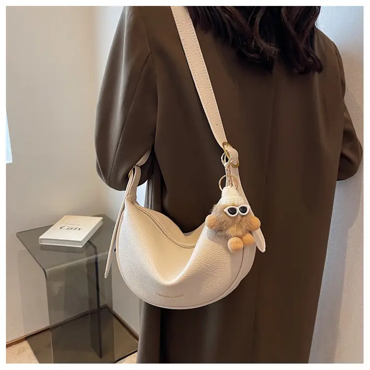 Textured Soft Leather Crossbody Bag Women's Niche Design — feature 15