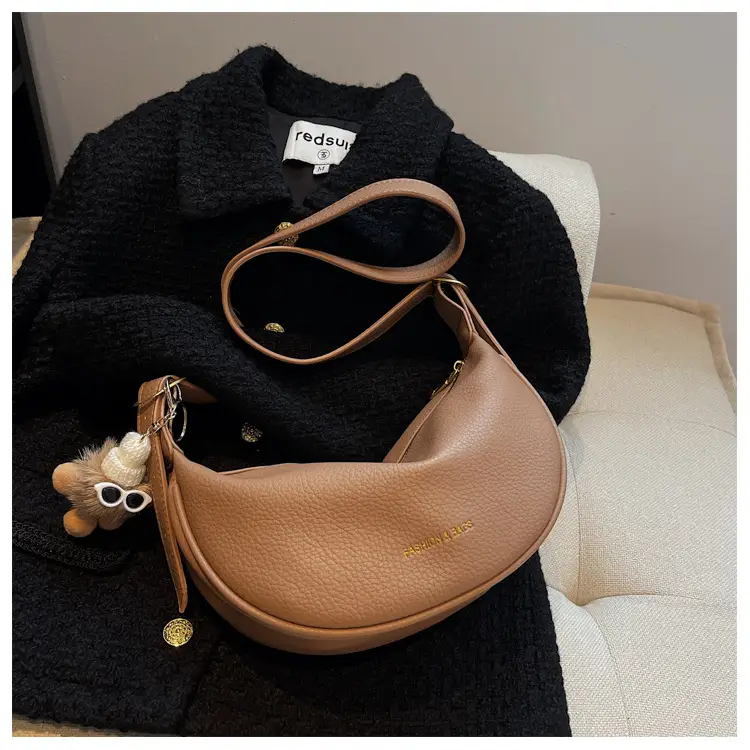 Textured Soft Leather Crossbody Bag Women's Niche Design — feature 21