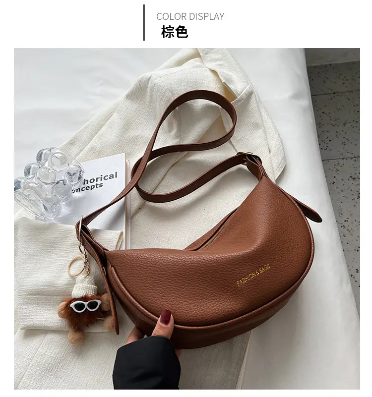 Textured Soft Leather Crossbody Bag Women's Niche Design — feature 24