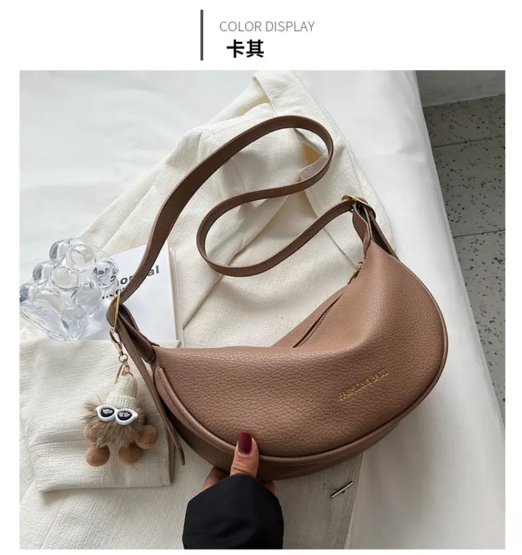 Textured Soft Leather Crossbody Bag Women's Niche Design — feature 25