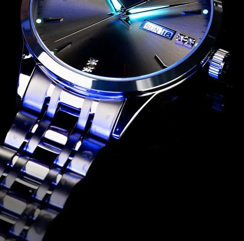 Vertiron Men's Watch Men's Quartz Men's Famous Brand Watch Middle School Students' Steel Belt Automatic Non-mechanical Watch Waterproof — feature 11