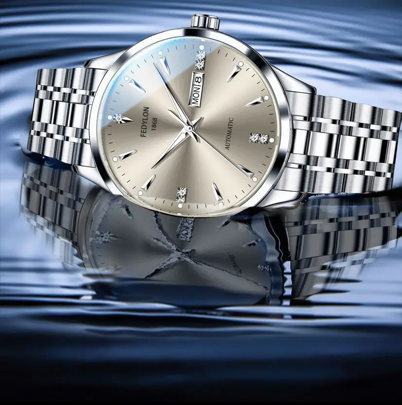 Vertiron Men's Watch Men's Quartz Men's Famous Brand Watch Middle School Students' Steel Belt Automatic Non-mechanical Watch Waterproof — feature 13