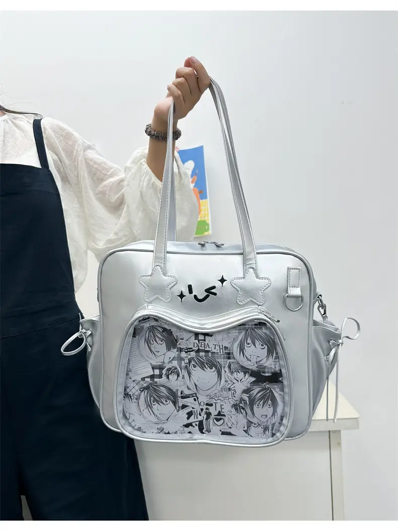 Cute Cat Design Transparent Crossbody Bag for Girls — feature 18
