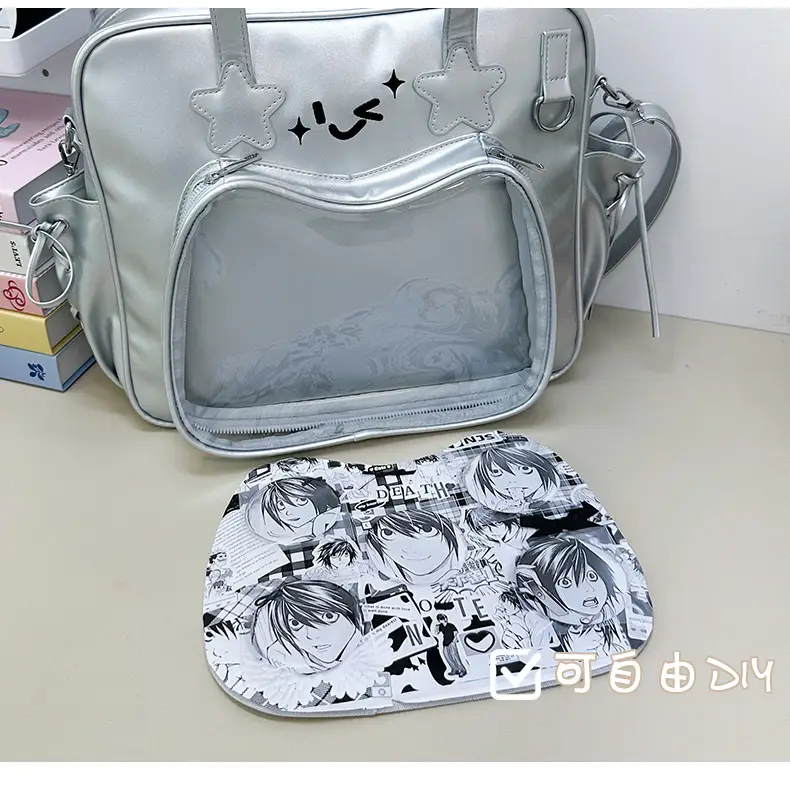 Cute Cat Design Transparent Crossbody Bag for Girls — feature 4