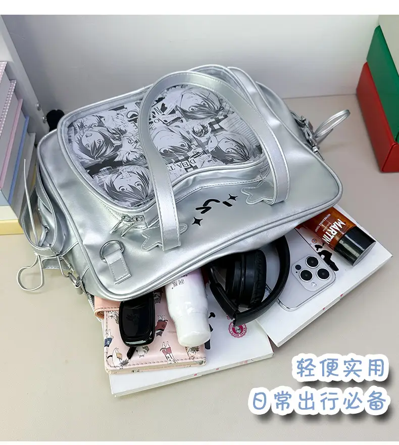 Cute Cat Design Transparent Crossbody Bag for Girls — feature 5