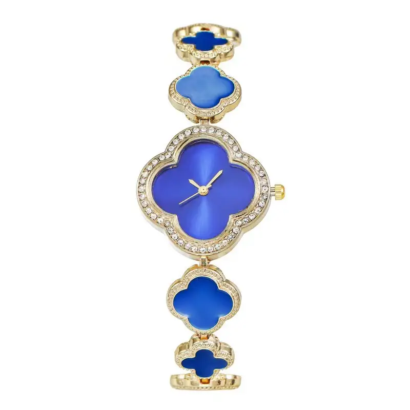 Green Four Leaf Clover Ladies Watch Bracelet Quartz — feature 3